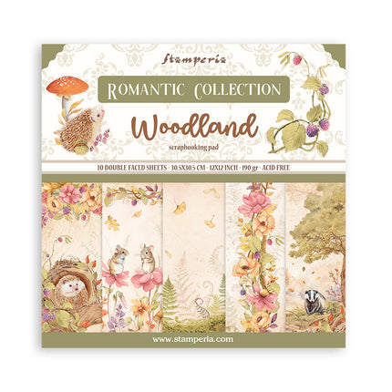 Scrapbooking Pad 10 sheets cm 30,5x30,5 (12"x12") - Woodland