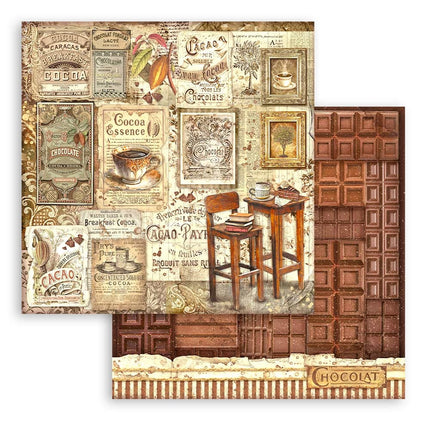 Scrapbooking Pad 10 sheets cm 30,5x30,5 (12"x12") - Coffee and Chocolate