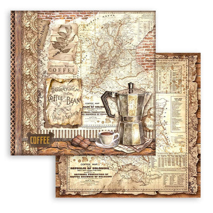 Scrapbooking Pad 10 sheets cm 30,5x30,5 (12"x12") - Coffee and Chocolate