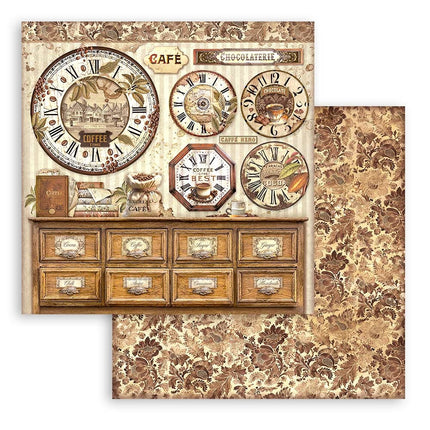 Scrapbooking Pad 10 sheets cm 30,5x30,5 (12"x12") - Coffee and Chocolate