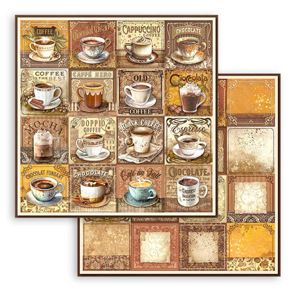 Scrapbooking Pad 10 sheets cm 30,5x30,5 (12"x12") - Coffee and Chocolate