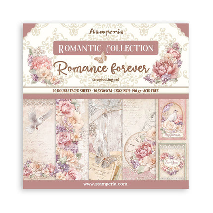Scrapbooking Pad 10 sheets cm 30,5x30,5 (12"x12") - Romance Forever