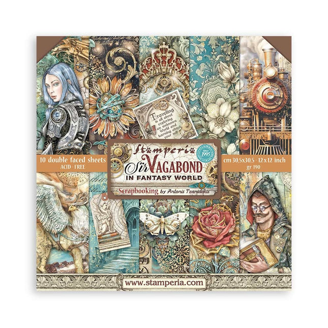 Scrapbooking Pad 10 sheets cm 30,5x30,5 (12"x12") - Sir Vagabond in Fantasy World