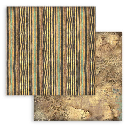 Paper pad 30.5x30.5 cm - 10 sheets Maxi Background selection - Fortune / Land of Pharaohs
