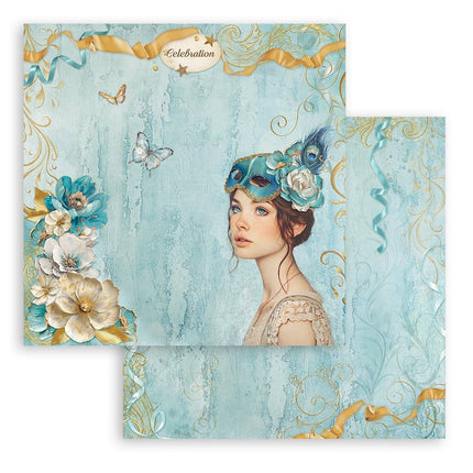 Paper pad 30.5x30.5 cm - 10 sheets - Masquerade