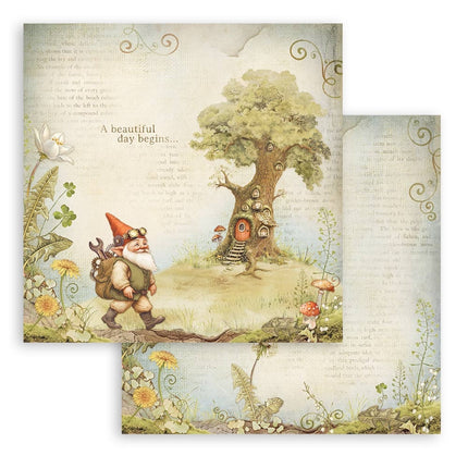 Paper pad 30.5x30.5 cm - 10 sheets - Hidden Grove
