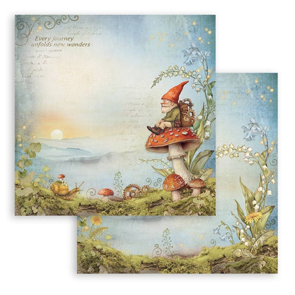 Paper pad 30.5x30.5 cm - 10 sheets - Hidden Grove