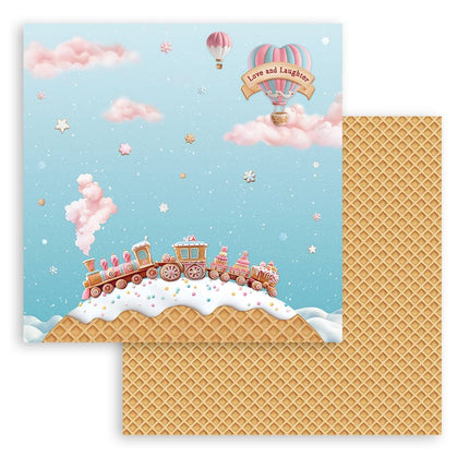 Paper pad 30.5x30.5 cm - 10 sheets - Candy Christmas