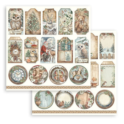 Paper pad 30.5x30.5 cm - 10 sheets - The Owl's House