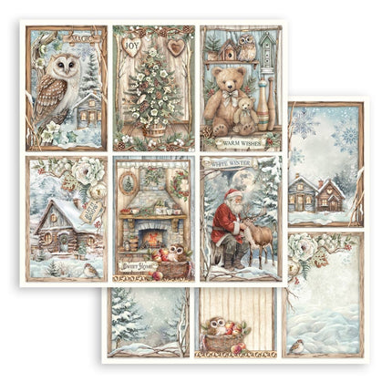Paper pad 30.5x30.5 cm - 10 sheets - The Owl's House
