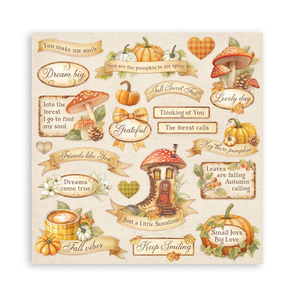 Paper pad 30.5x30.5 cm - 10 sheets - Whispering woods