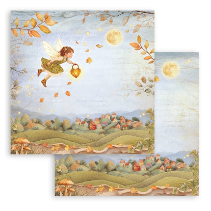 Paper pad 30.5x30.5 cm - 10 sheets - Whispering woods