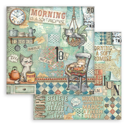 Paper Pad 30.5x30.5 cm - 10 Sheets - Furry Friends  