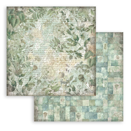 Paper Pad 30.5x30.5 cm - 10 Sheets Background Selection - Herbarium Silvae