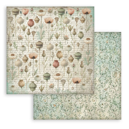 Paper Pad 30.5x30.5 cm - 10 Sheets Background Selection - Herbarium Silvae