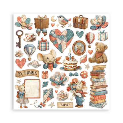 Scrapbooking Pad 10 sheets 30.5x30.5 cm (12"x12") - Family