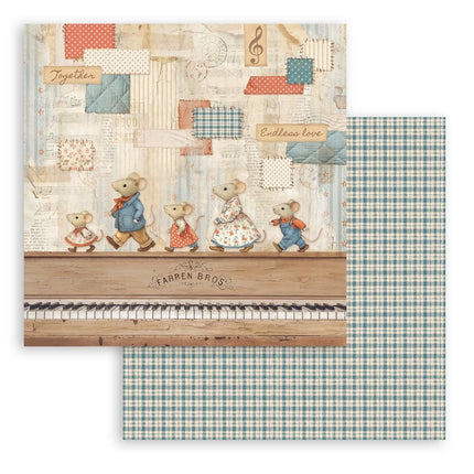 Scrapbooking Pad 10 sheets 30.5x30.5 cm (12"x12") - Family