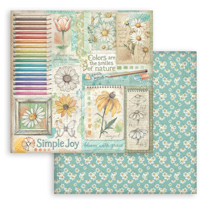 Scrapbooking Pad 10 sheets 30.5x30.5 cm (12"x12") - Daisy Art