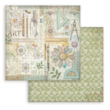 Scrapbooking Pad 10 sheets 30.5x30.5 cm (12"x12") - Daisy Art