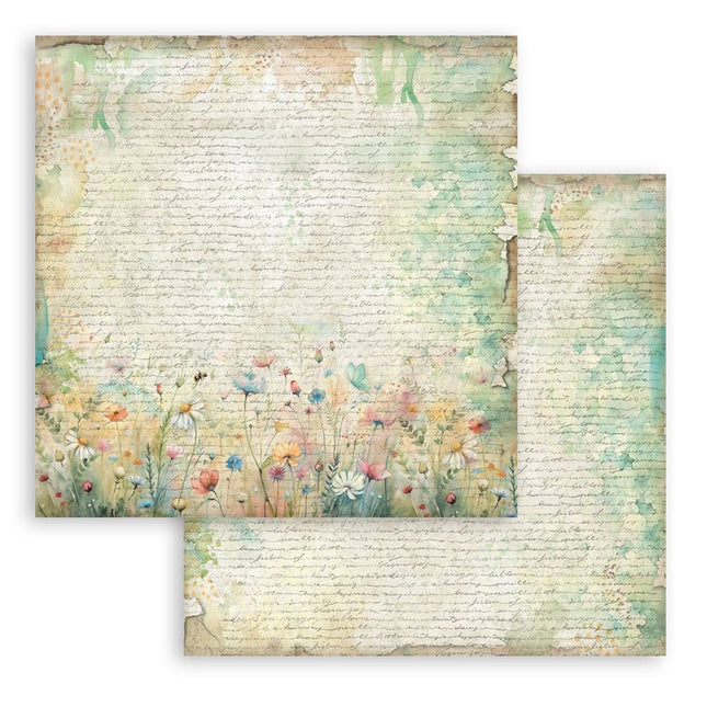 Scrapbooking Pad 10 Sheets cm 30.5x30.5 (12"x12") Background Selection - Daisy Art