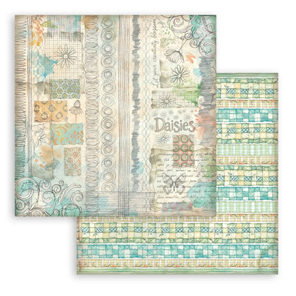 Scrapbooking Pad 10 Sheets cm 30.5x30.5 (12"x12") Background Selection - Daisy Art
