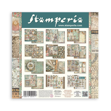 Scrapbooking Printed Pad for Art and Craft 10 sheets cm 30,5x30,5 (12"x12") - Gardens of Time