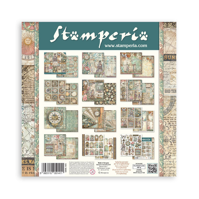 Scrapbooking Printed Pad for Art and Craft 10 sheets cm 30,5x30,5 (12"x12") - Gardens of Time