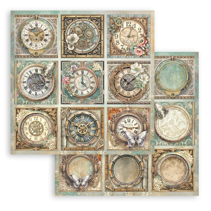 Scrapbooking Printed Pad for Art and Craft 10 sheets cm 30,5x30,5 (12"x12") - Gardens of Time