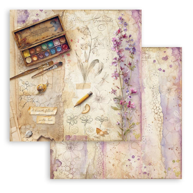 Scrapbooking printed pad for art and craft 10 sheets cm 30.5x30.5 (12"x12") - All Around