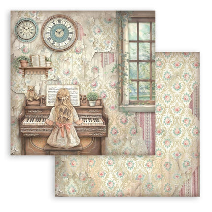 Scrapbooking Printed Pad for Art and Craft 10 sheets cm 30,5x30,5 (12"x12") - Symphony 