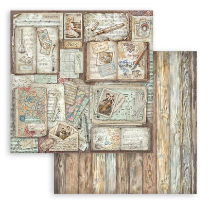 Scrapbooking Printed Pad for Art and Craft 10 sheets cm 30,5x30,5 (12"x12") - Symphony 