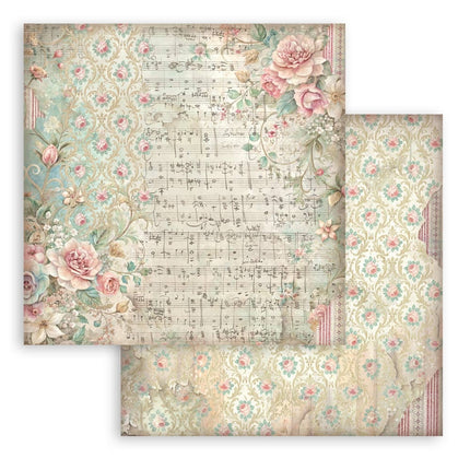 Scrapbooking Printed Pad for Art and Craft 10 sheets cm 30,5x30,5 (12"x12") Backgrounds - Symphony