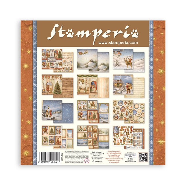 Scrapbooking Printed Pad for Art and Craft 10 sheets cm 30,5x30,5 (12"x12") - Silent Night 