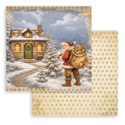 Scrapbooking Printed Pad for Art and Craft 10 sheets cm 30,5x30,5 (12"x12") - Silent Night 