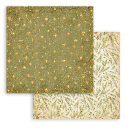 Scrapbooking Printed Pad for Art and Craft 10 sheets cm 30,5x30,5 (12"x12") Backgrounds - Silent Night 