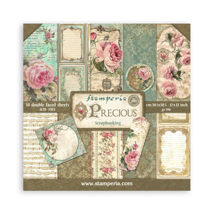 Scrapbooking Pad 10 sheets cm 30,5x30,5 (12"x12") - Precious
