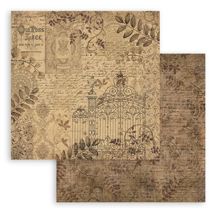 Paper pad 30.5x30.5 cm - 10 sheets - Old Lace