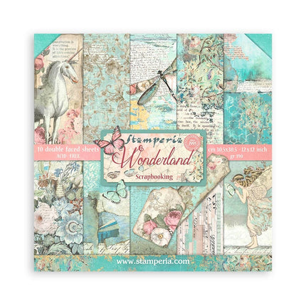 Paper pad 30.5x30.5 cm - 10 sheets - Wonderland