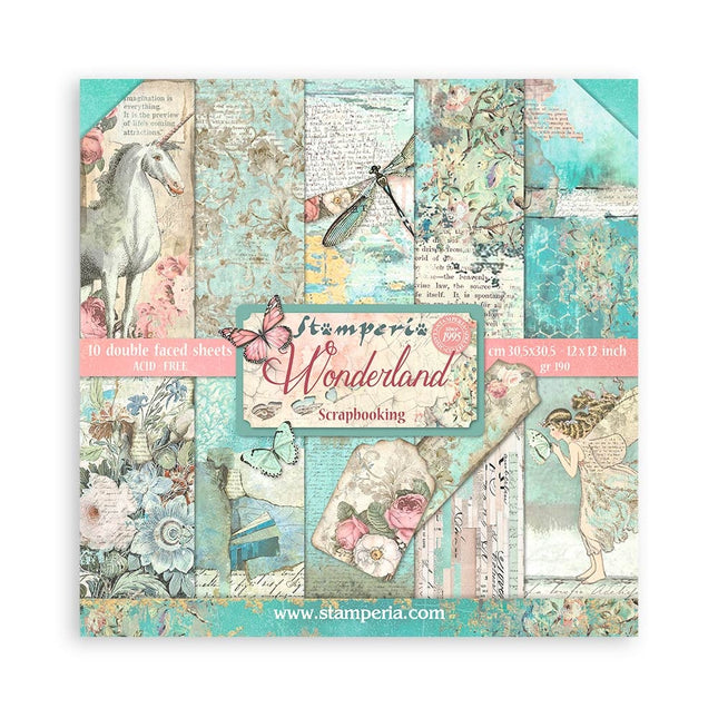 Paper pad 30.5x30.5 cm - 10 sheets - Wonderland