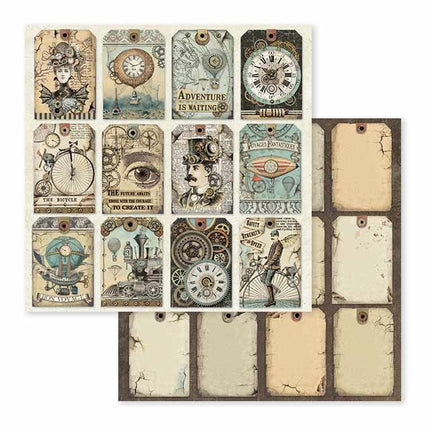 Block 10 sheets 30.5x30.5 (12"x12") Double Face Voyages Fantastiques