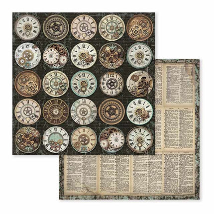 Block 10 sheets 30.5x30.5 (12"x12") Double Face Voyages Fantastiques