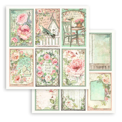 Paper pad 30.5x30.5 cm - 10 sheets - House of Roses