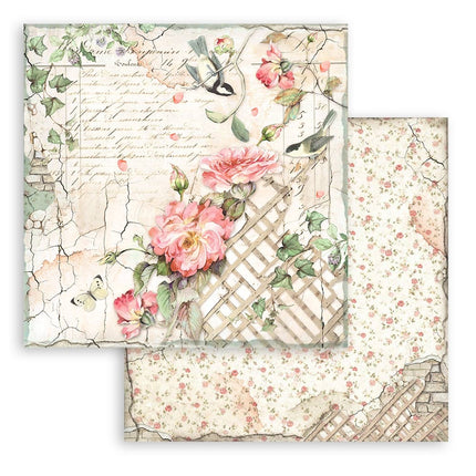 Paper pad 30.5x30.5 cm - 10 sheets - House of Roses