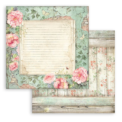 Paper pad 30.5x30.5 cm - 10 sheets - House of Roses