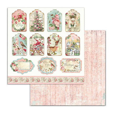 Scrapbooking Pad 10 sheets cm 30,5x30,5 (12"x12") - Pink Christmas