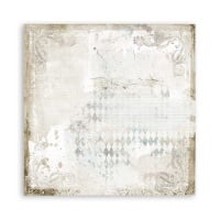 Scrapbooking paper double face - Romantic Journal letter and clock