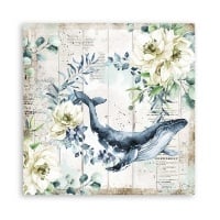 Scrapbooking paper double face - Romantic Sea Dream whale