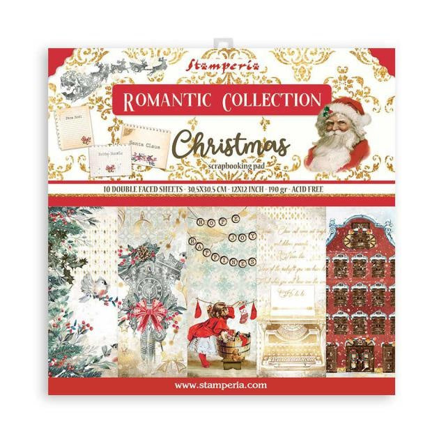 Scrapbooking Pad 10 sheets cm 30,5x30,5 (12"x12") - Romantic Christmas