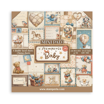 Mini Pad 6 sheets 30.5x30.5 cm (12"x12") - Baby