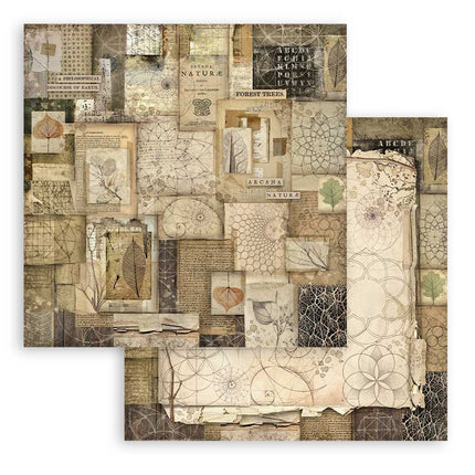 Paper pad 20.3x20.3 cm - 10 sheets - Forest